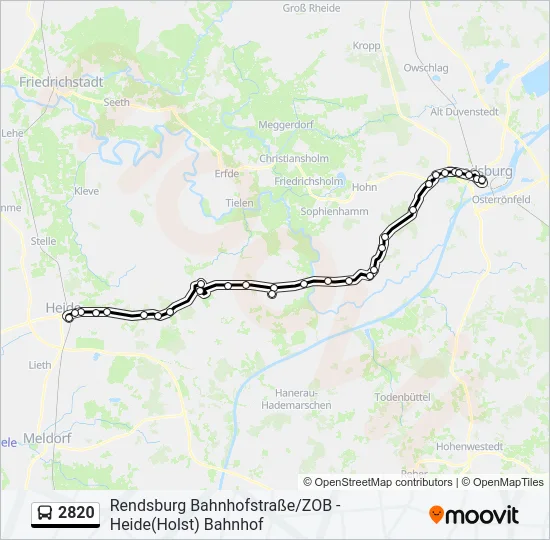 2820 Bus Line Map