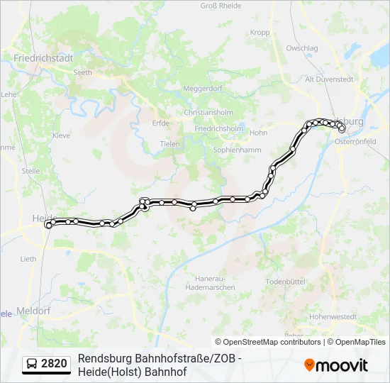 2820 Bus Line Map