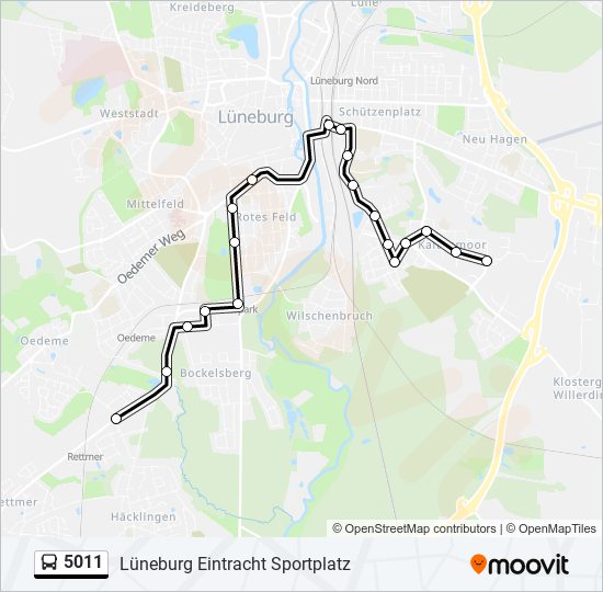 5011 bus Line Map