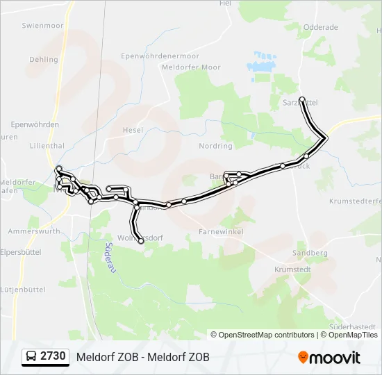 2730 Bus Line Map