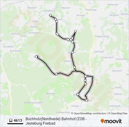4613 bus Line Map