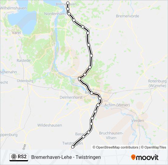 Метро RS2: карта маршрута