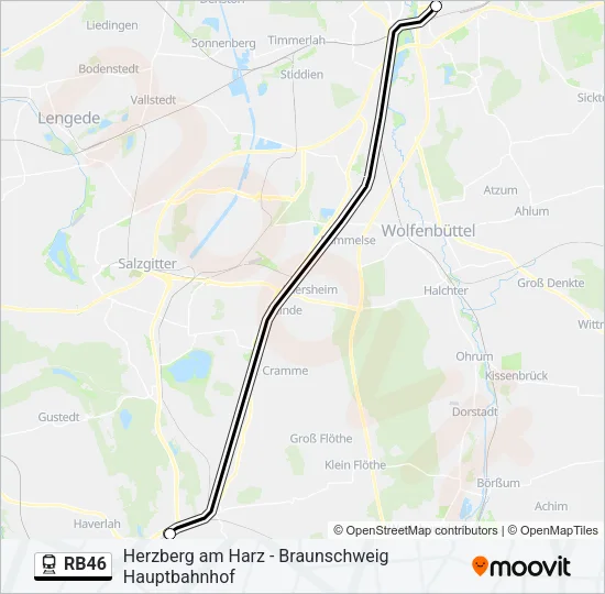 RB46 Train Line Map