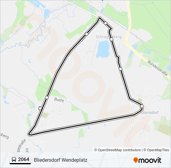 2064 bus Line Map