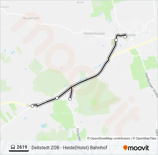 2619 Bus Line Map