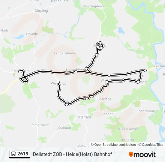 2619 Bus Line Map