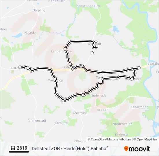 2619 Bus Line Map
