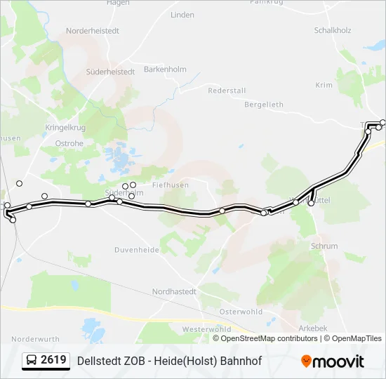 2619 Bus Line Map