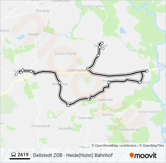2619 Bus Line Map