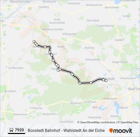 7920 Route: Schedules, Stops & Maps - Wahlstedt An Der Eiche (Updated)