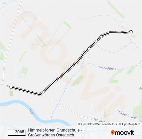 Buslinie 2065 Karte