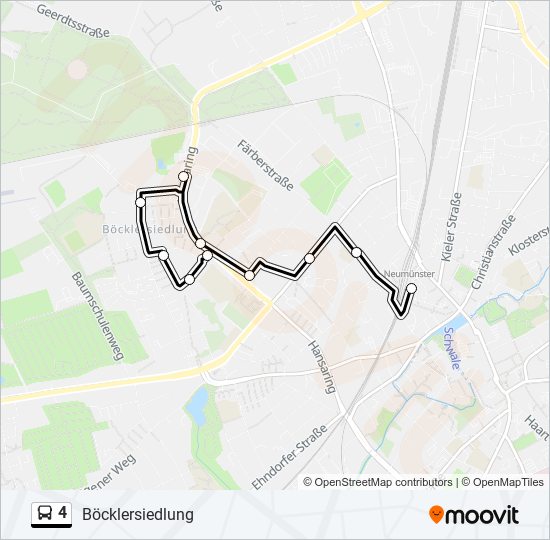 4 bus Line Map