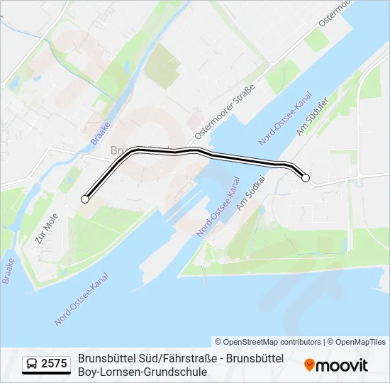 2575 Bus Line Map