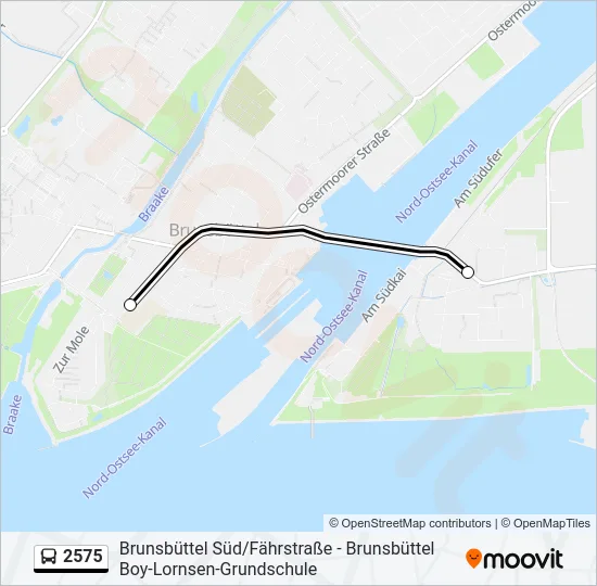 2575 Bus Line Map