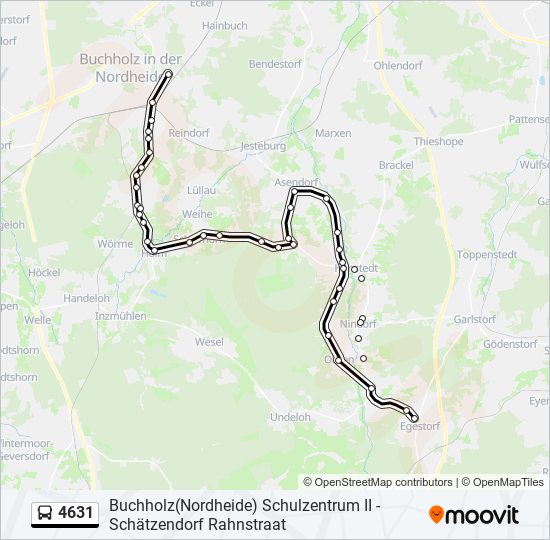 4631 bus Line Map