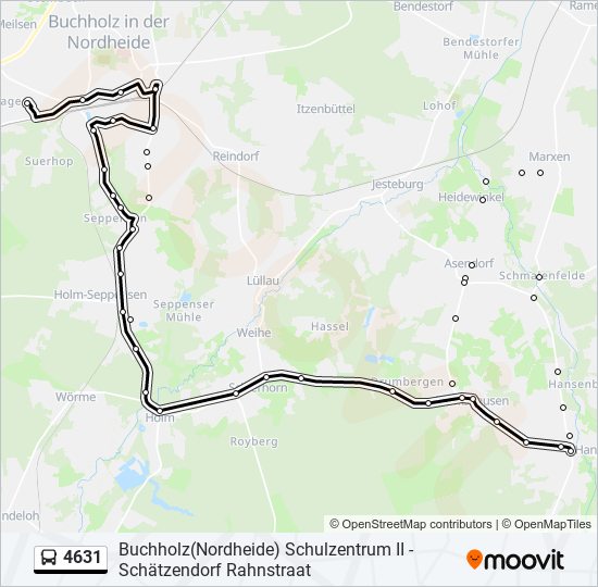 4631 bus Line Map