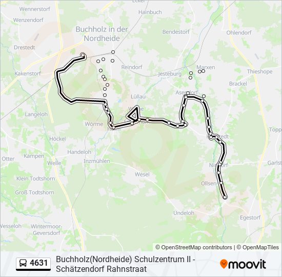 4631 bus Line Map