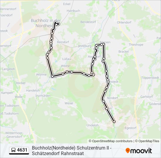 4631 bus Line Map