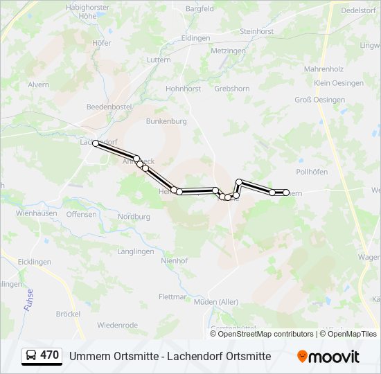 470 Route: Schedules, Stops & Maps - Lachendorf Ortsmitte (Updated)