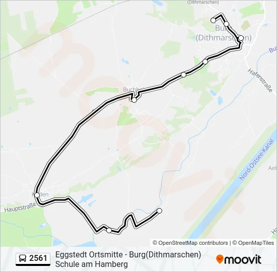 2561 Bus Line Map