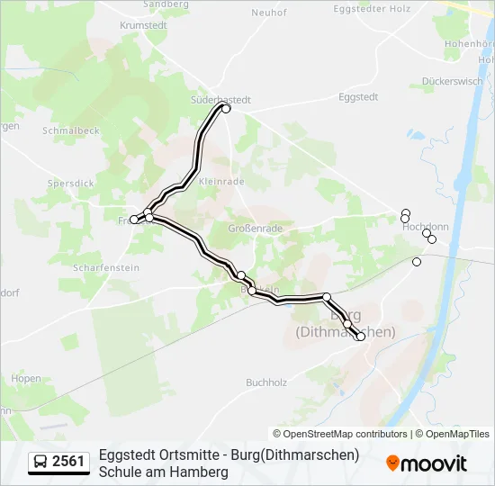 2561 Bus Line Map