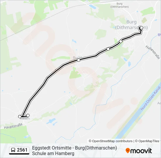 2561 Bus Line Map