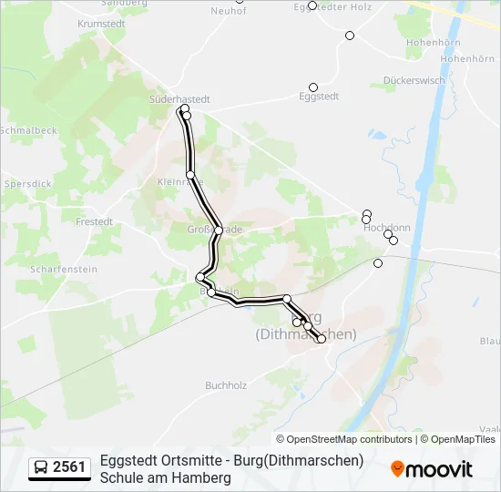 2561 Bus Line Map