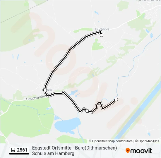 2561 Bus Line Map