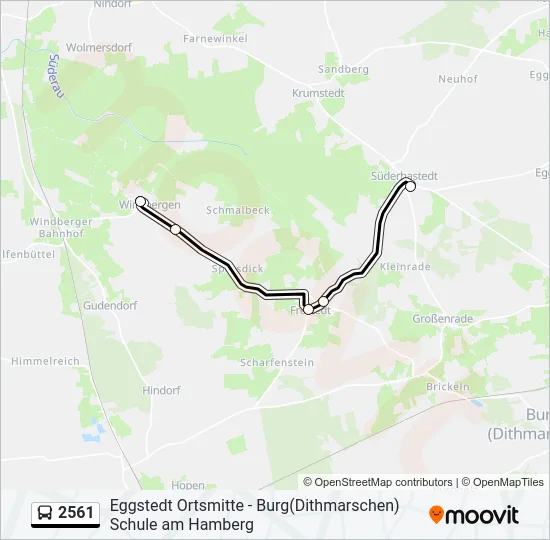 2561 Bus Line Map