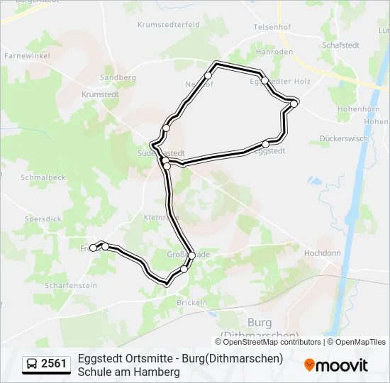 2561 Bus Line Map