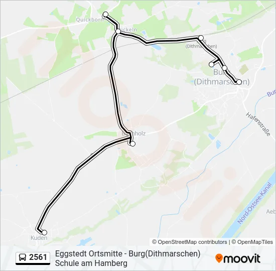 2561 Bus Line Map