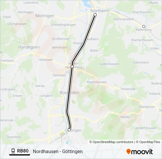 RB80 Train Line Map