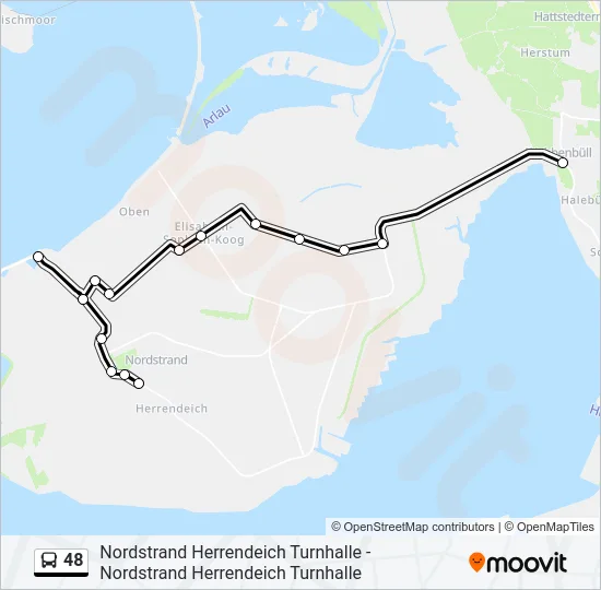 48 Bus Line Map