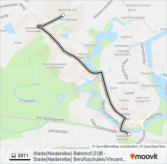 2011 Bus Line Map