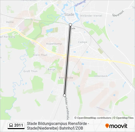 Автобус 2011: карта маршрута