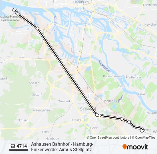 4714 bus Line Map