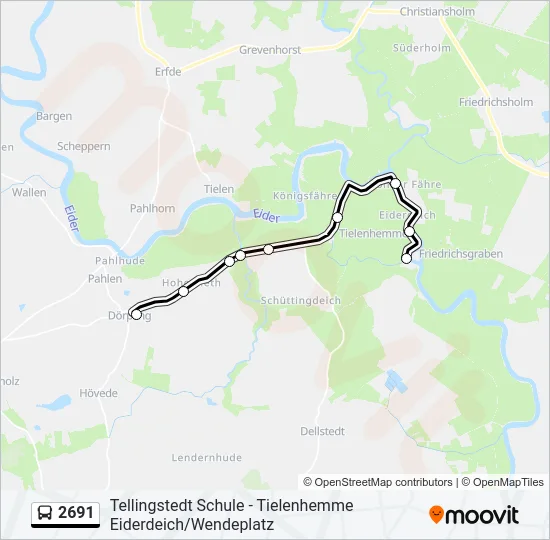 2691 Bus Line Map
