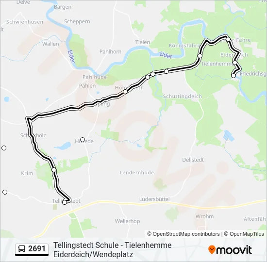 2691 Bus Line Map