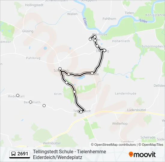 2691 Bus Line Map