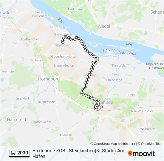 2030 bus Line Map