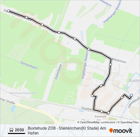 2030 bus Line Map