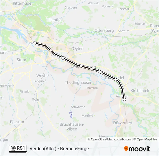 RS1 Subway Line Map