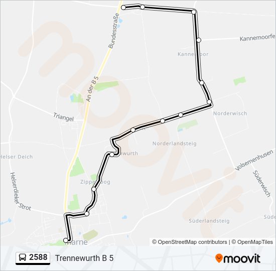 2588 Bus Line Map
