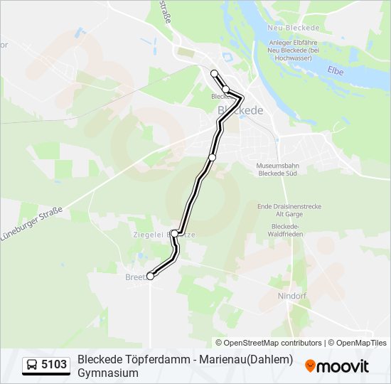 5103 bus Line Map