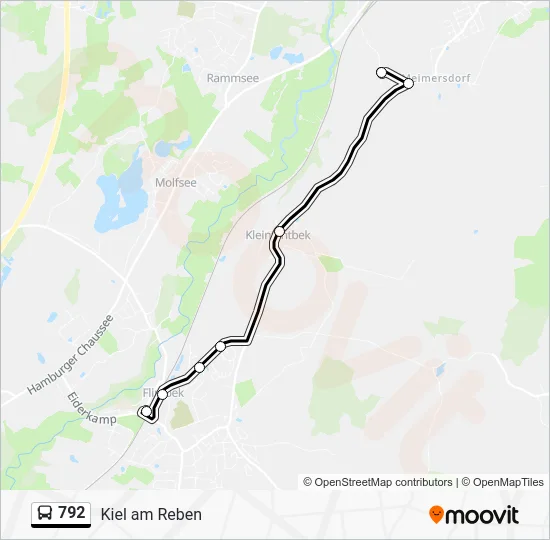 Автобус 792: карта маршрута