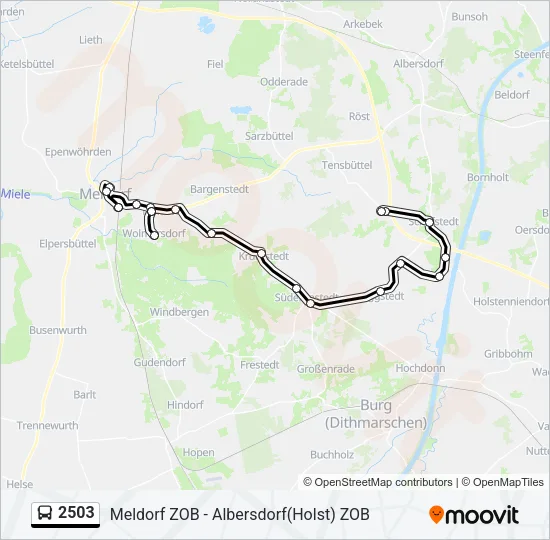 2503 Bus Line Map