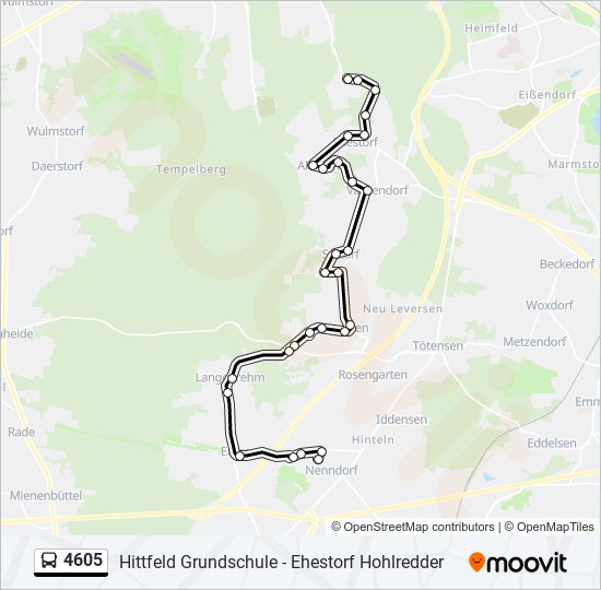 4605 bus Line Map