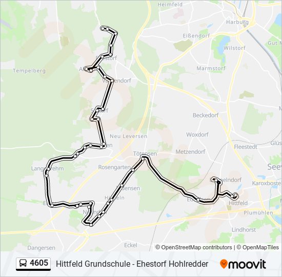 4605 bus Line Map