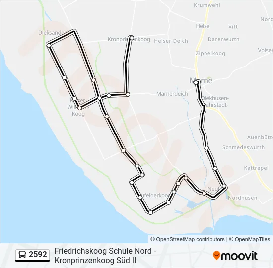 2592 Bus Line Map