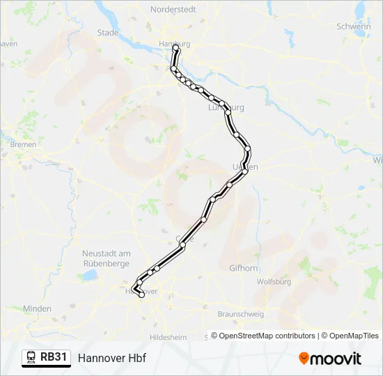 RB31 Train Line Map